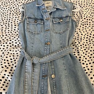 Zara denim dress(last picture is the same dress but sleeveless)